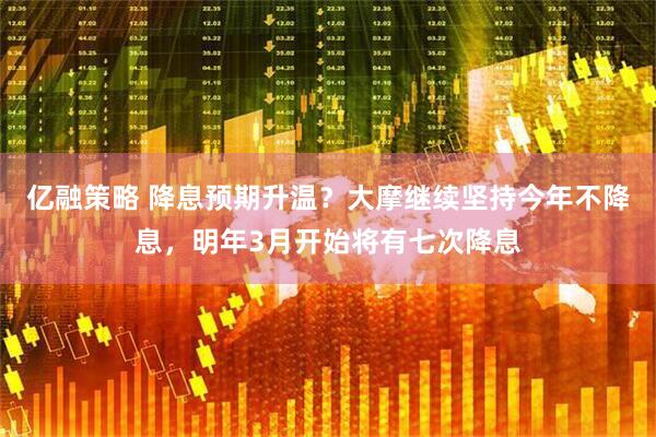 亿融策略 降息预期升温？大摩继续坚持今年不降息，明年3月开始将有七次降息